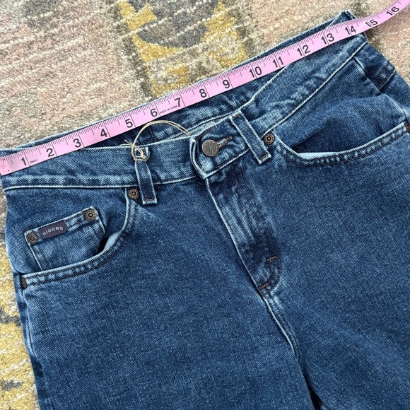 Vintage Lee Riders Women's Patchwork Tie Dye Boho High Rise Flare Jeans - Picture 7 of 10